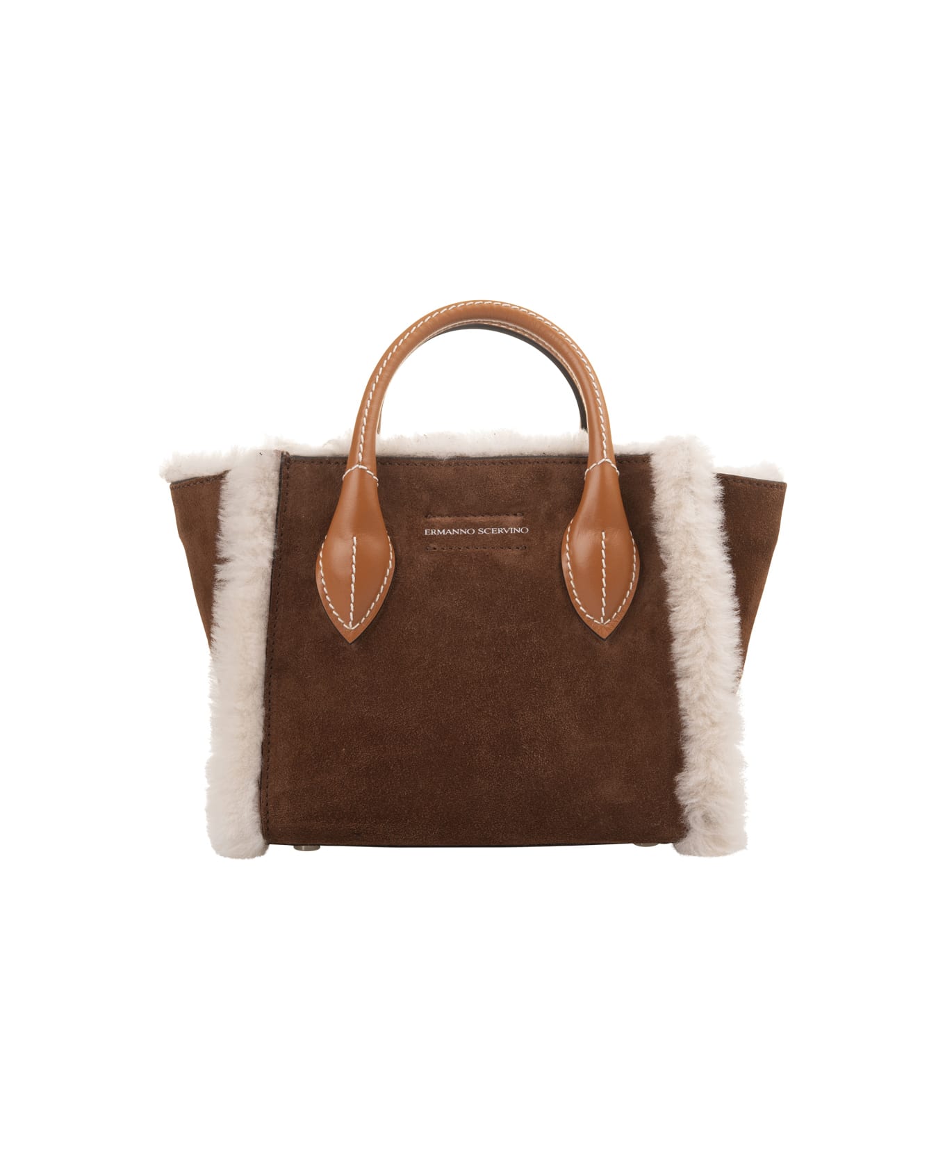 Ermanno Scervino Mini Maggie Bag In Shearling