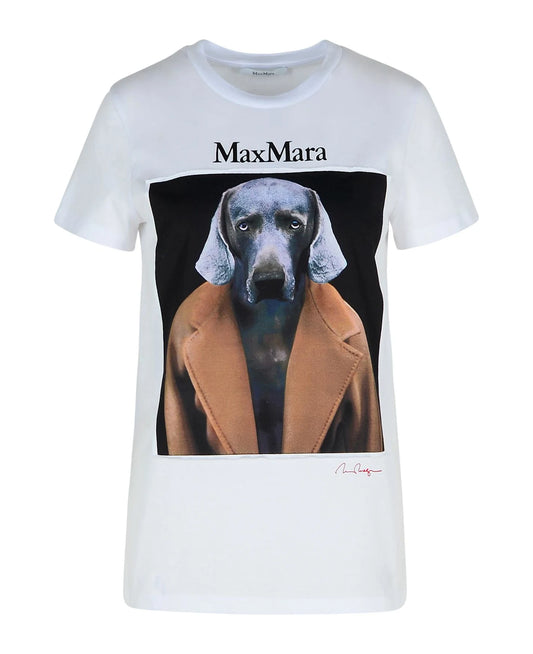 Max Mara 'cipria' White Cotton T-shirt