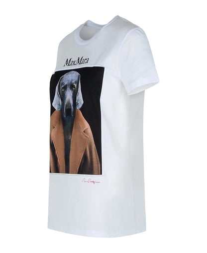 Max Mara 'cipria' White Cotton T-shirt