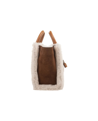 Ermanno Scervino Mini Maggie Bag In Shearling