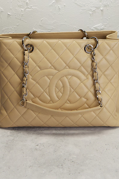 Chanel Caviar Grand Shopping Tote Bag