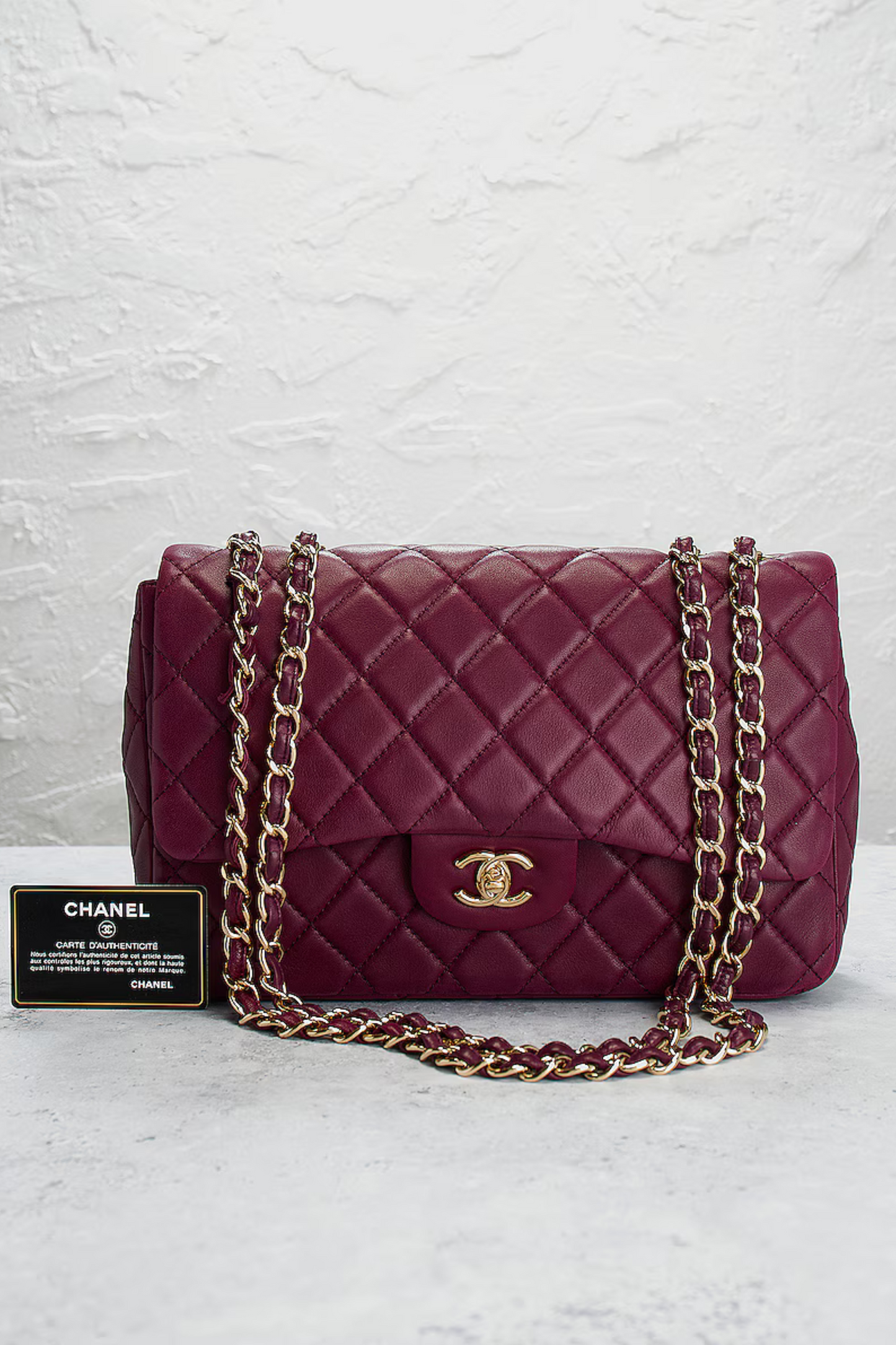 Chanel Lambskin Jumbo Classic Flap Bag