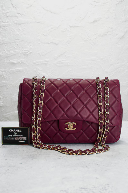 Chanel Lambskin Jumbo Classic Flap Bag