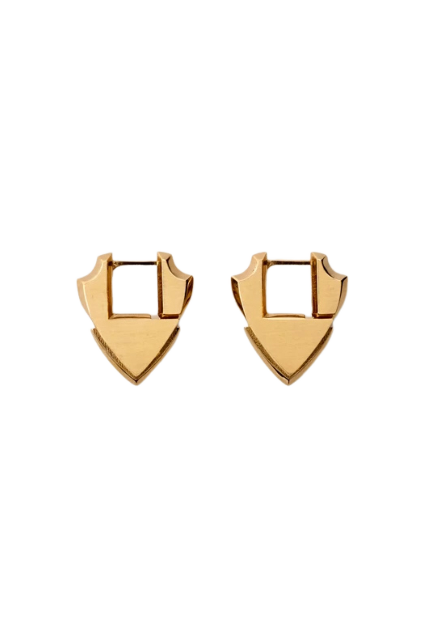 Burberry Small Shield Earrings Silver