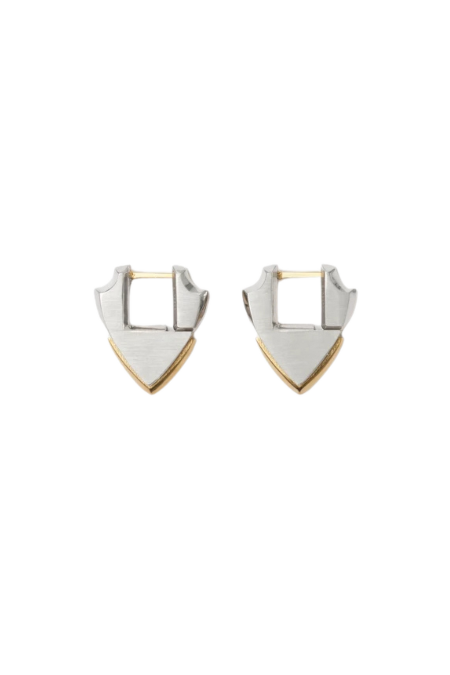 Burberry Small Shield Earrings Silver