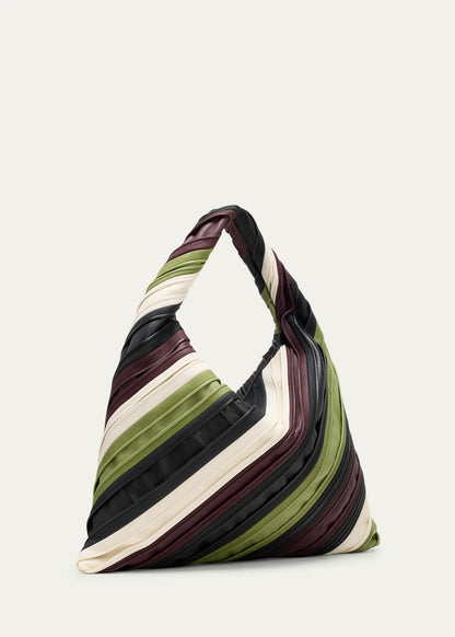 BOTTEGA VENETA Hop Large Striped Hobo Bag