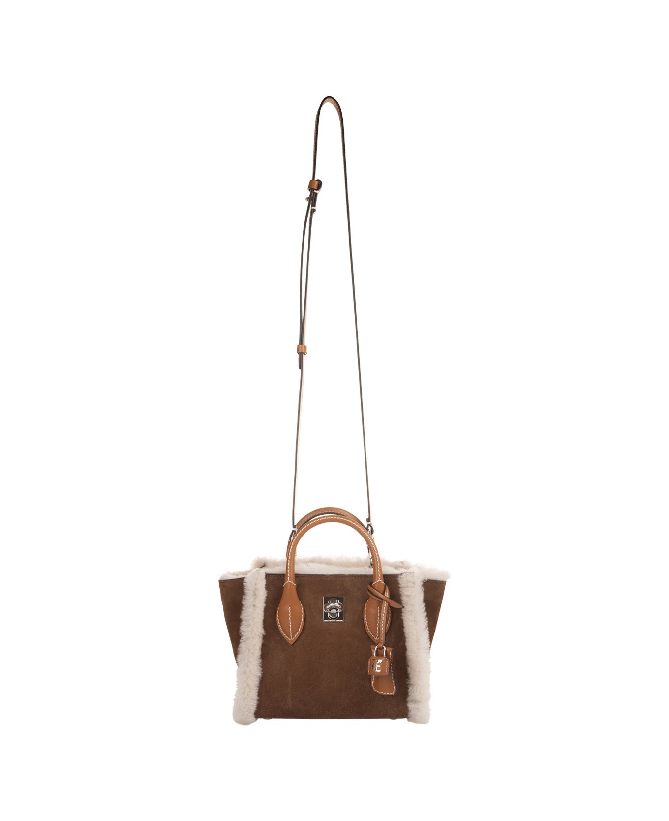 Ermanno Scervino Mini Maggie Bag In Shearling