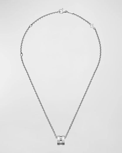 Chopard Ice Cube 18K White Gold Pendant Necklace