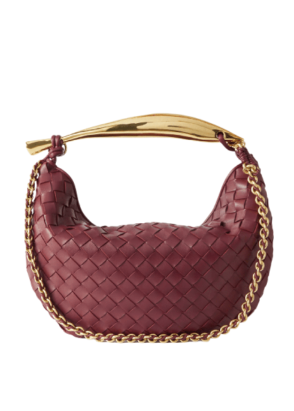 BOTTEGA VENETA Sardine With Chain Small Intrecciato Leather Shoulder Bag